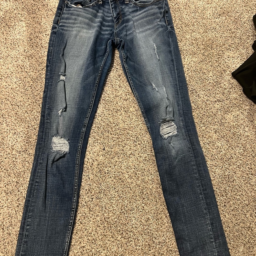 Women's Distressed Denim Skinny Jeans